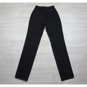 Vintage 80s Wrangler Bareback Jeans Womens (26" Waist) Western Black Long Inseam